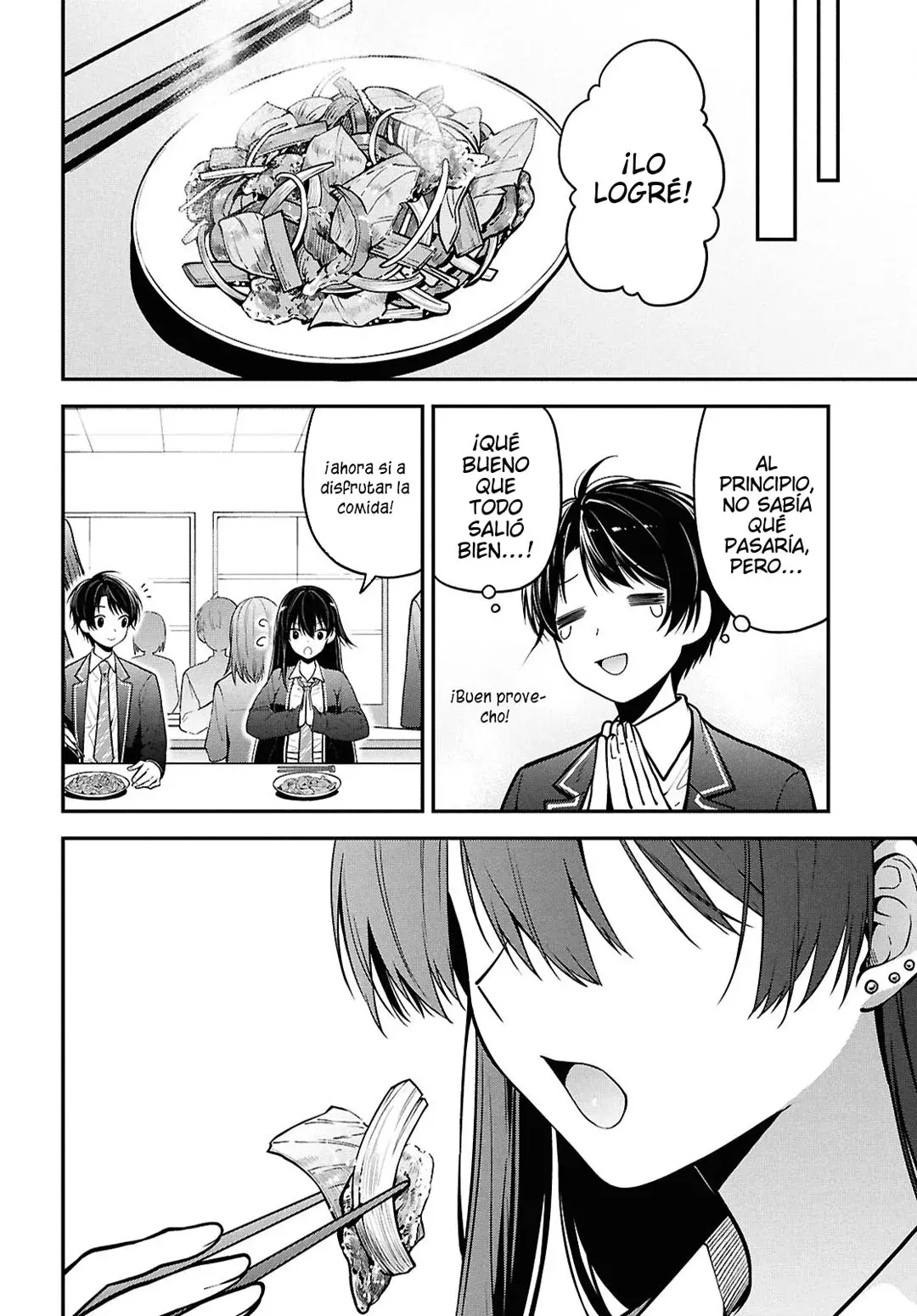 Tonari no Seki no Yankee Shimizu-san ga Kami wo Kuroku Somete Kita Capitulo 2 página 34