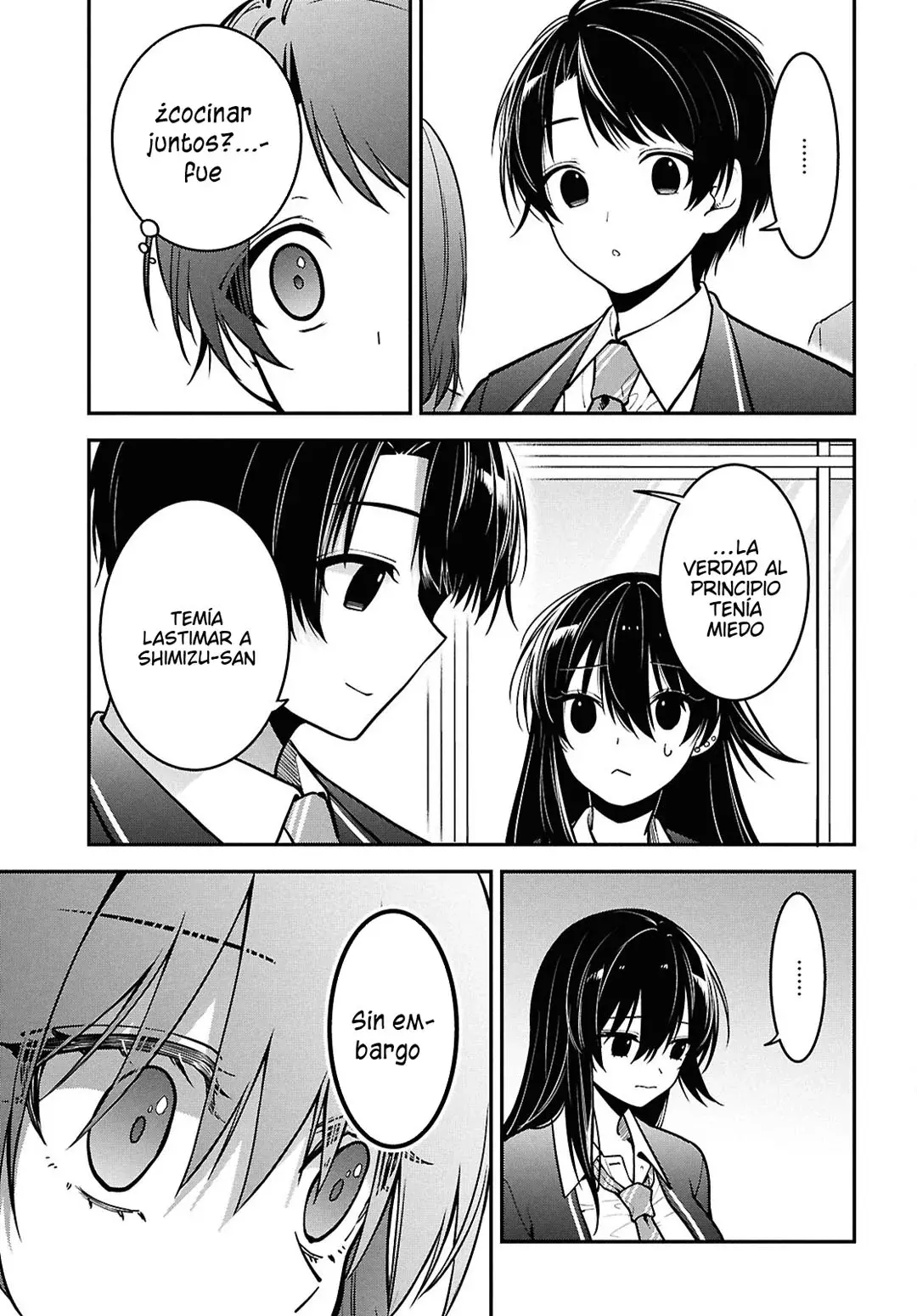 Tonari no Seki no Yankee Shimizu-san ga Kami wo Kuroku Somete Kita Capitulo 2 página 37