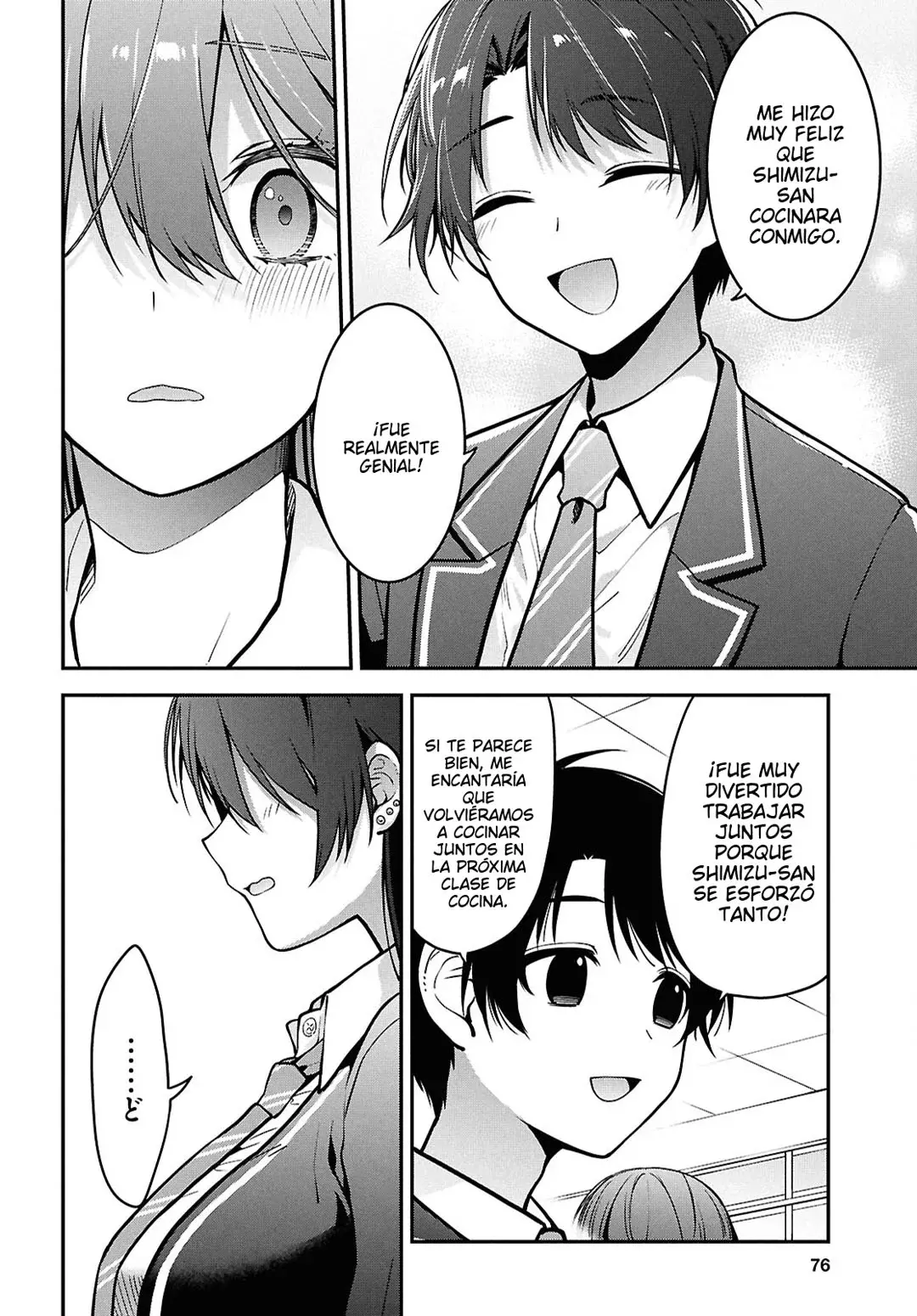 Tonari no Seki no Yankee Shimizu-san ga Kami wo Kuroku Somete Kita Capitulo 2 página 38