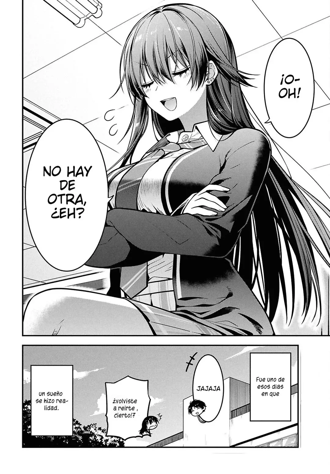 Tonari no Seki no Yankee Shimizu-san ga Kami wo Kuroku Somete Kita Capitulo 2 página 40