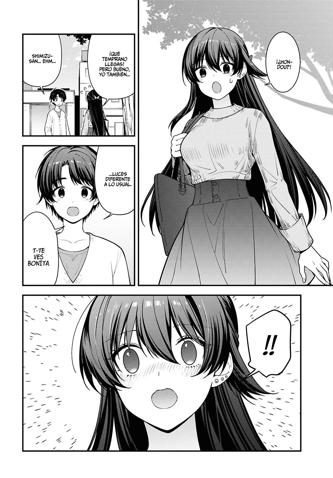 Tonari no Seki no Yankee Shimizu-san ga Kami wo Kuroku Somete Kita Capitulo 20 página 10