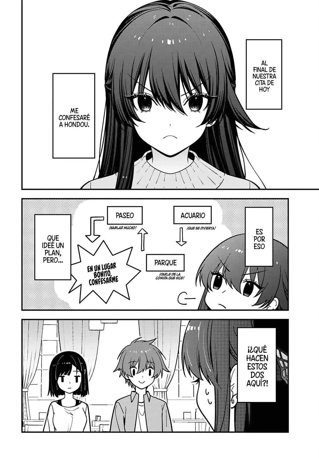 Tonari no Seki no Yankee Shimizu-san ga Kami wo Kuroku Somete Kita Capitulo 21 página 3
