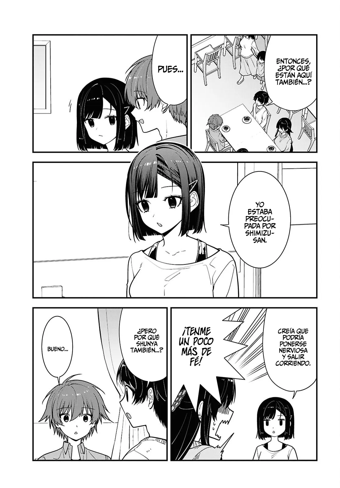 Tonari no Seki no Yankee Shimizu-san ga Kami wo Kuroku Somete Kita Capitulo 21 página 4