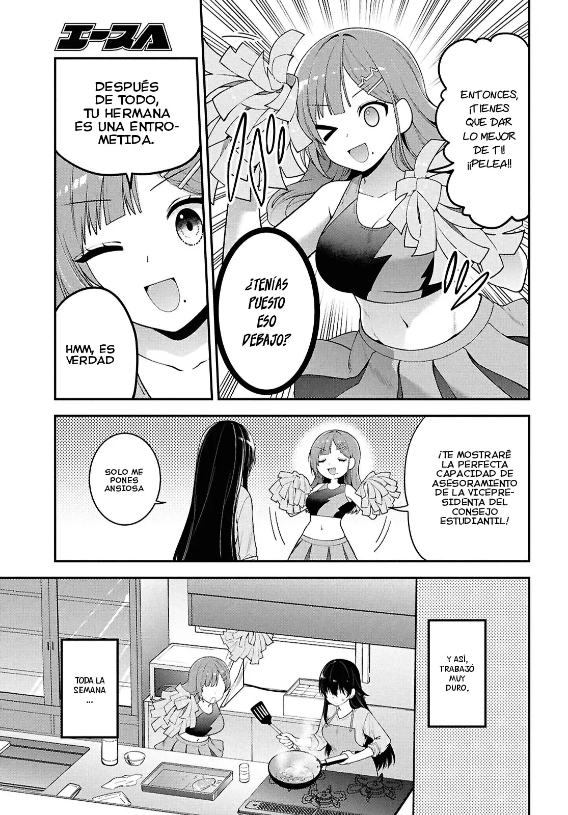 Tonari no Seki no Yankee Shimizu-san ga Kami wo Kuroku Somete Kita Capitulo 3 página 15