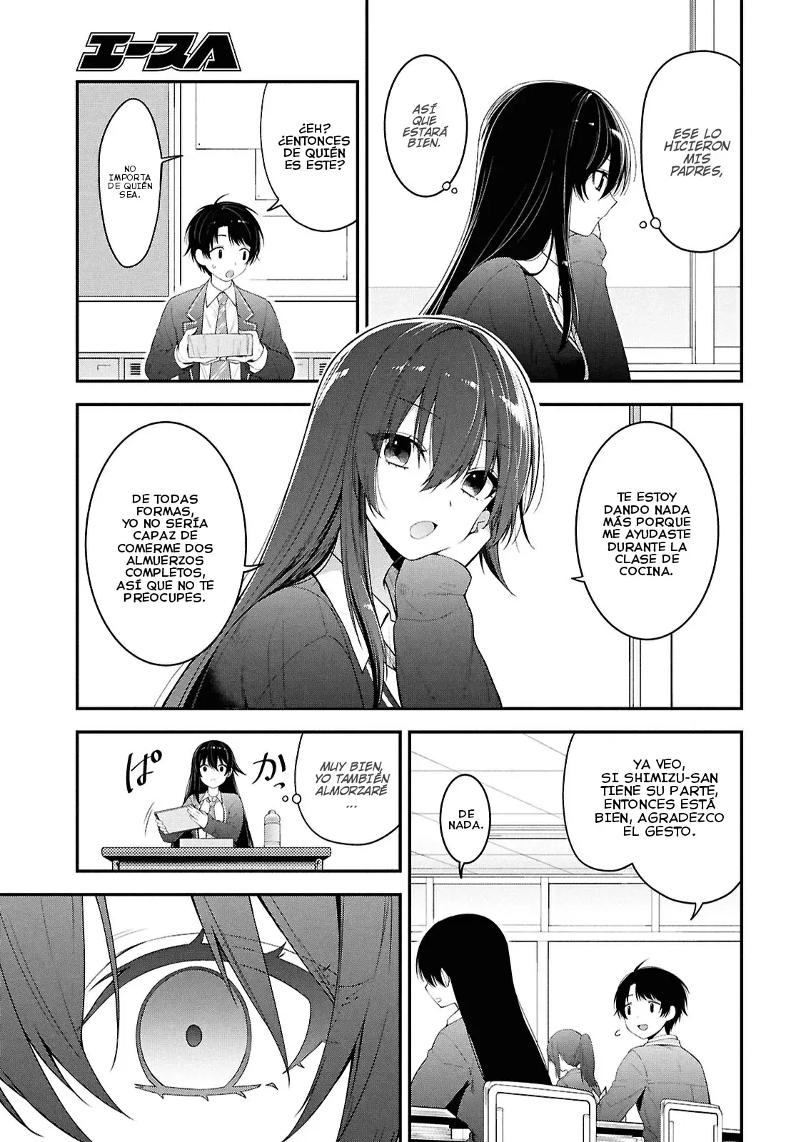 Tonari no Seki no Yankee Shimizu-san ga Kami wo Kuroku Somete Kita Capitulo 3 página 20