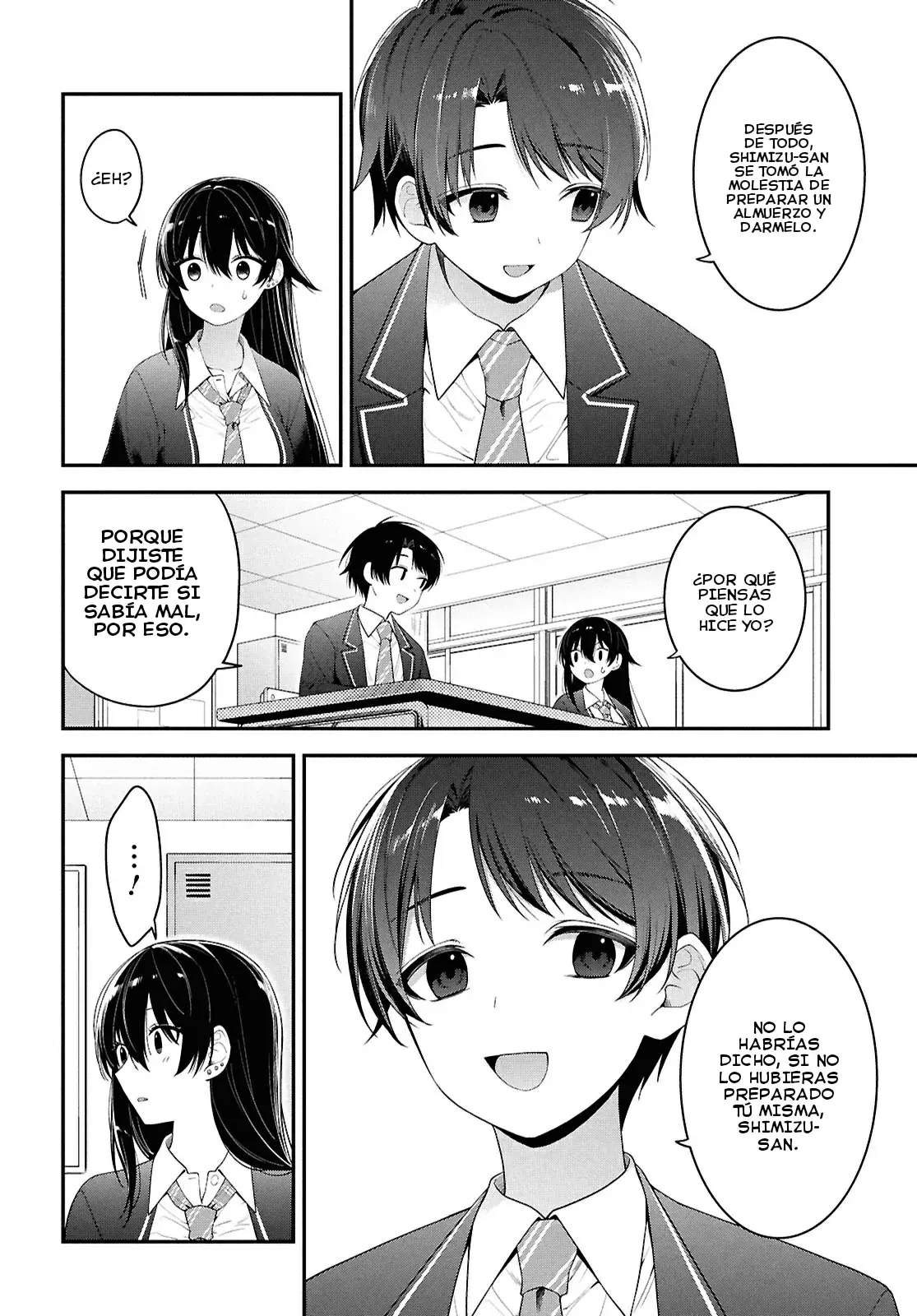 Tonari no Seki no Yankee Shimizu-san ga Kami wo Kuroku Somete Kita Capitulo 3 página 25