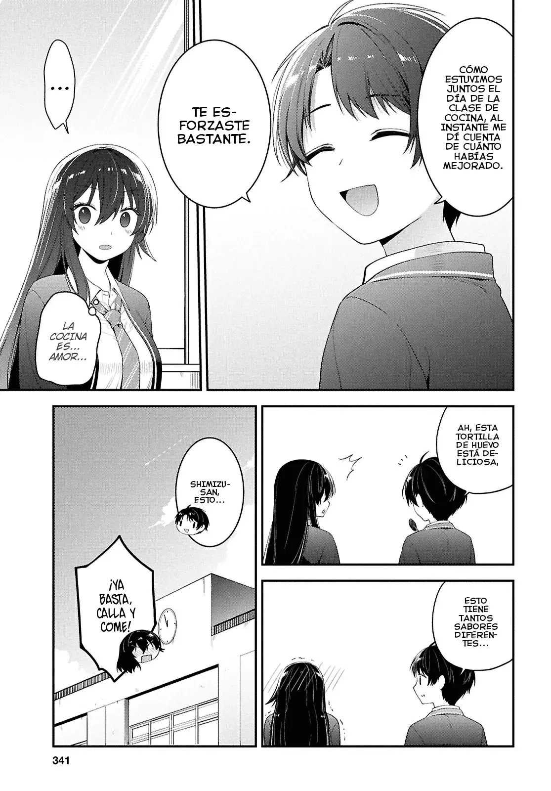 Tonari no Seki no Yankee Shimizu-san ga Kami wo Kuroku Somete Kita Capitulo 3 página 28