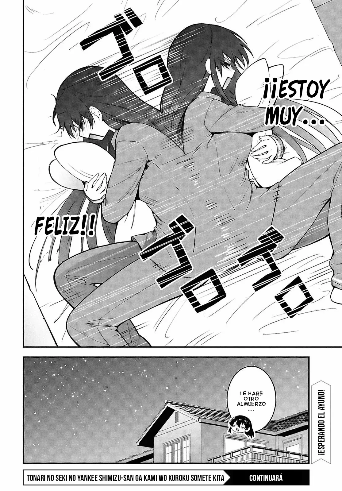 Tonari no Seki no Yankee Shimizu-san ga Kami wo Kuroku Somete Kita Capitulo 3 página 34