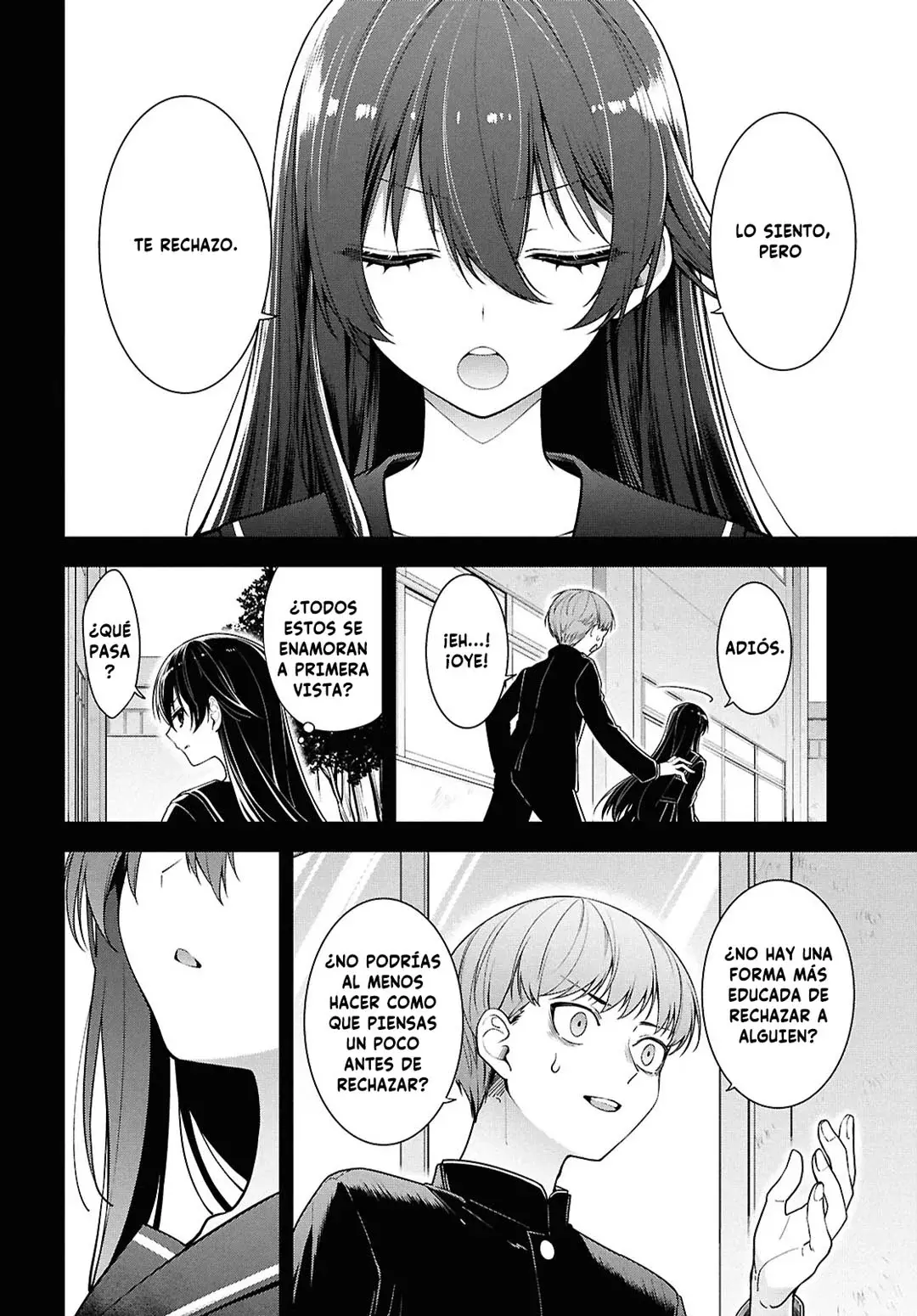 Tonari no Seki no Yankee Shimizu-san ga Kami wo Kuroku Somete Kita Capitulo 4 página 14