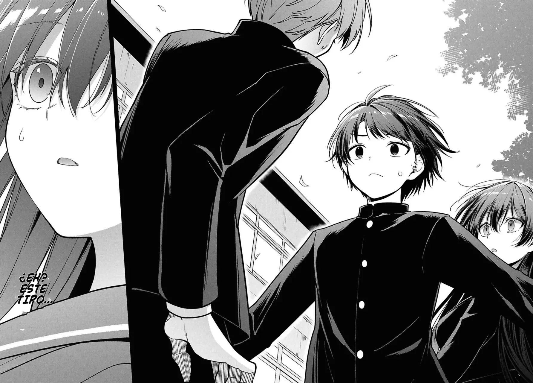 Tonari no Seki no Yankee Shimizu-san ga Kami wo Kuroku Somete Kita Capitulo 4 página 16