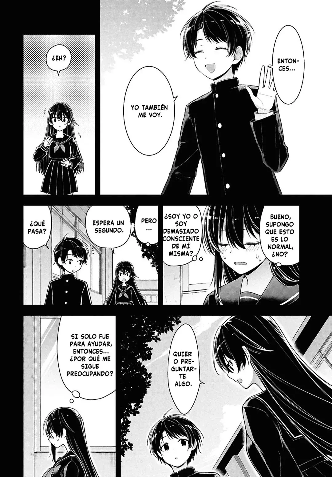 Tonari no Seki no Yankee Shimizu-san ga Kami wo Kuroku Somete Kita Capitulo 4 página 21