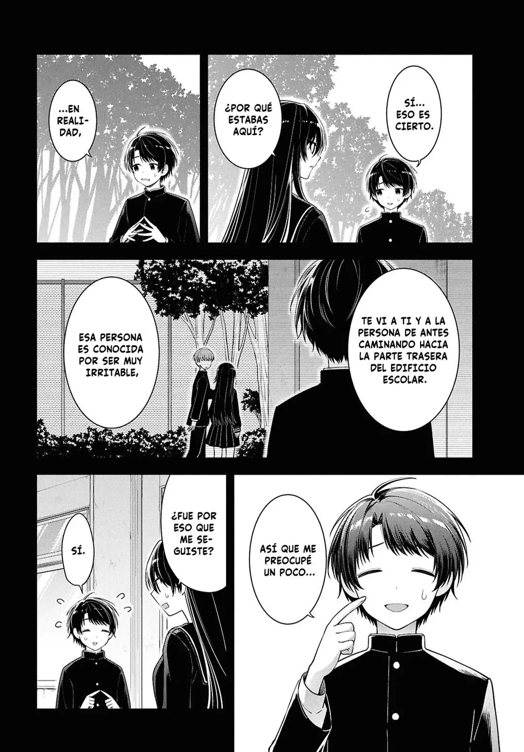 Tonari no Seki no Yankee Shimizu-san ga Kami wo Kuroku Somete Kita Capitulo 4 página 23