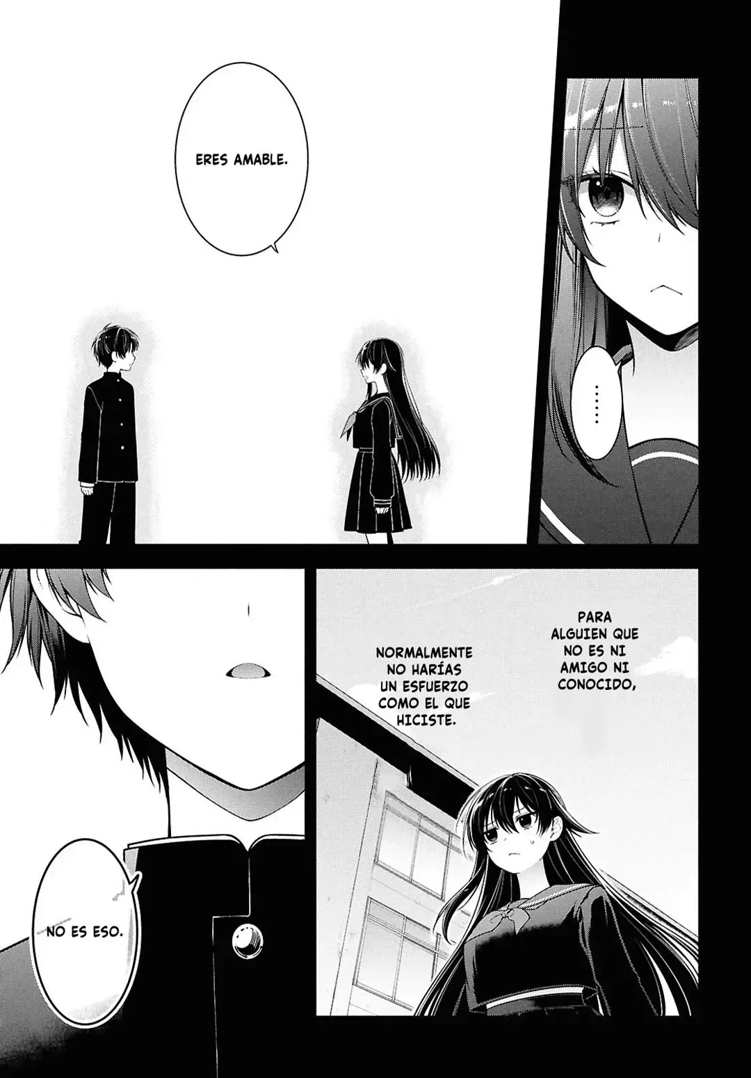 Tonari no Seki no Yankee Shimizu-san ga Kami wo Kuroku Somete Kita Capitulo 4 página 24