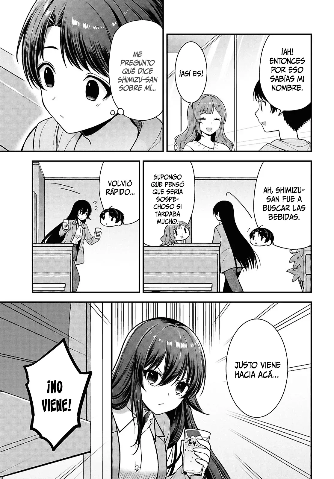 Tonari no Seki no Yankee Shimizu-san ga Kami wo Kuroku Somete Kita Capitulo 5: Capítulo 5 página 18
