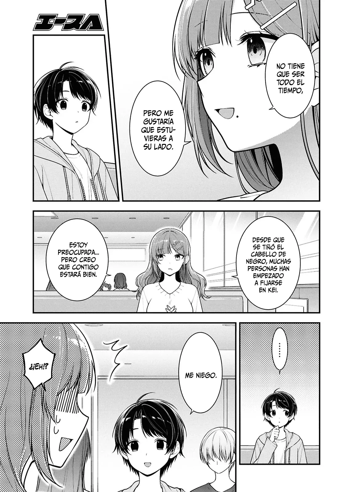 Tonari no Seki no Yankee Shimizu-san ga Kami wo Kuroku Somete Kita Capitulo 5: Capítulo 5 página 26