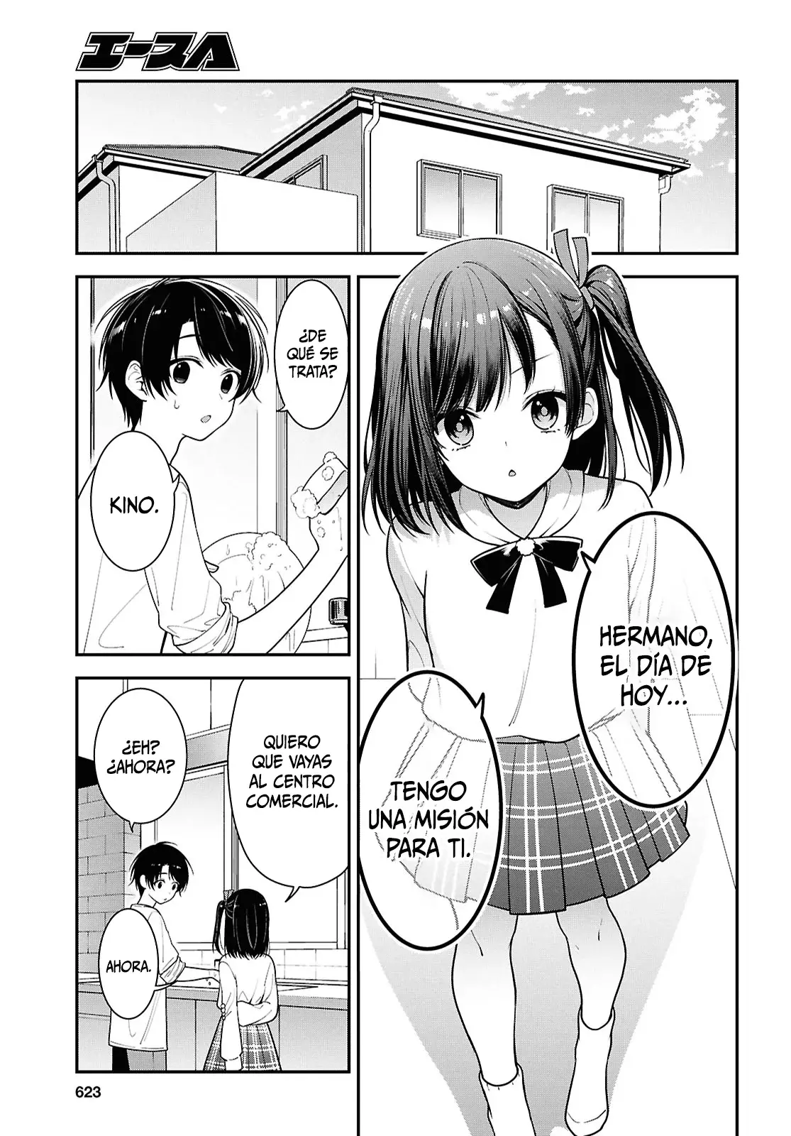 Tonari no Seki no Yankee Shimizu-san ga Kami wo Kuroku Somete Kita Capitulo 5: Capítulo 5 página 8