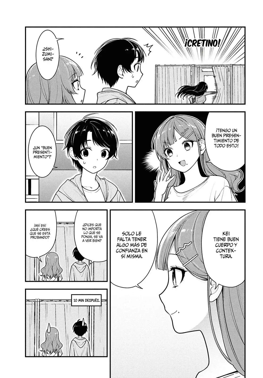 Tonari no Seki no Yankee Shimizu-san ga Kami wo Kuroku Somete Kita Capitulo 6 página 12
