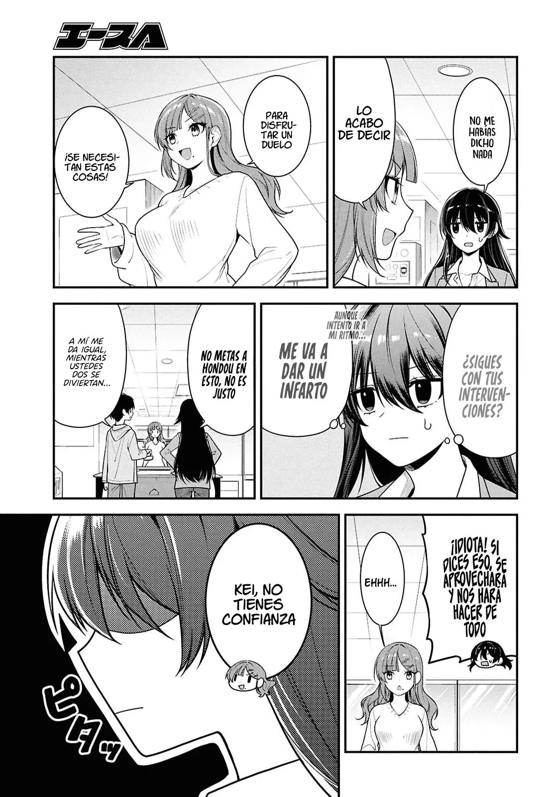 Tonari no Seki no Yankee Shimizu-san ga Kami wo Kuroku Somete Kita Capitulo 7 página 14