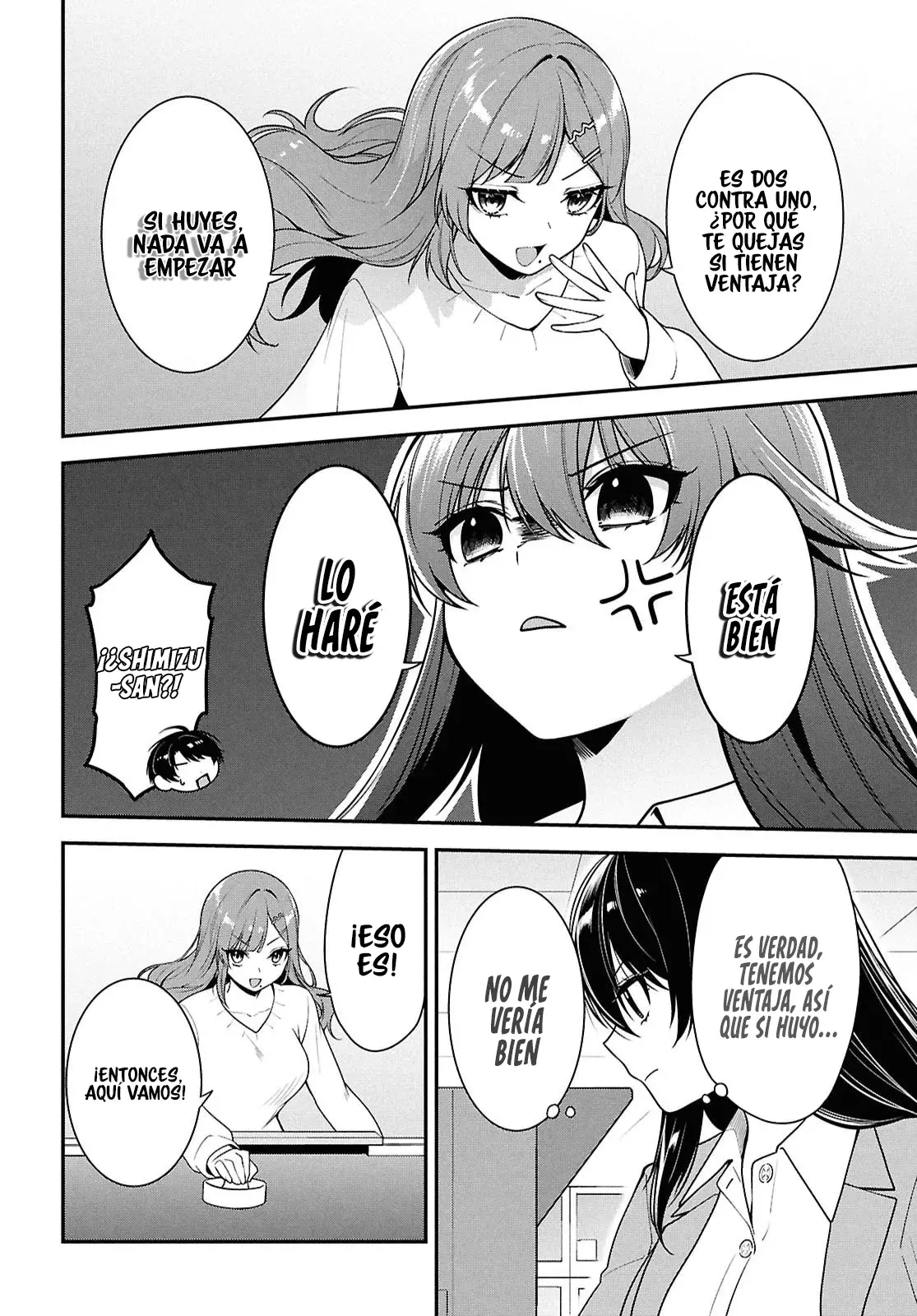 Tonari no Seki no Yankee Shimizu-san ga Kami wo Kuroku Somete Kita Capitulo 7 página 15