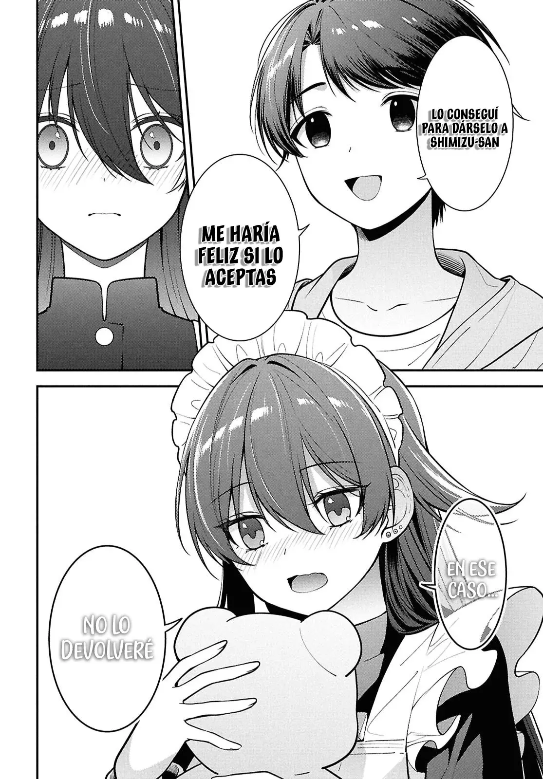 Tonari no Seki no Yankee Shimizu-san ga Kami wo Kuroku Somete Kita Capitulo 7 página 32