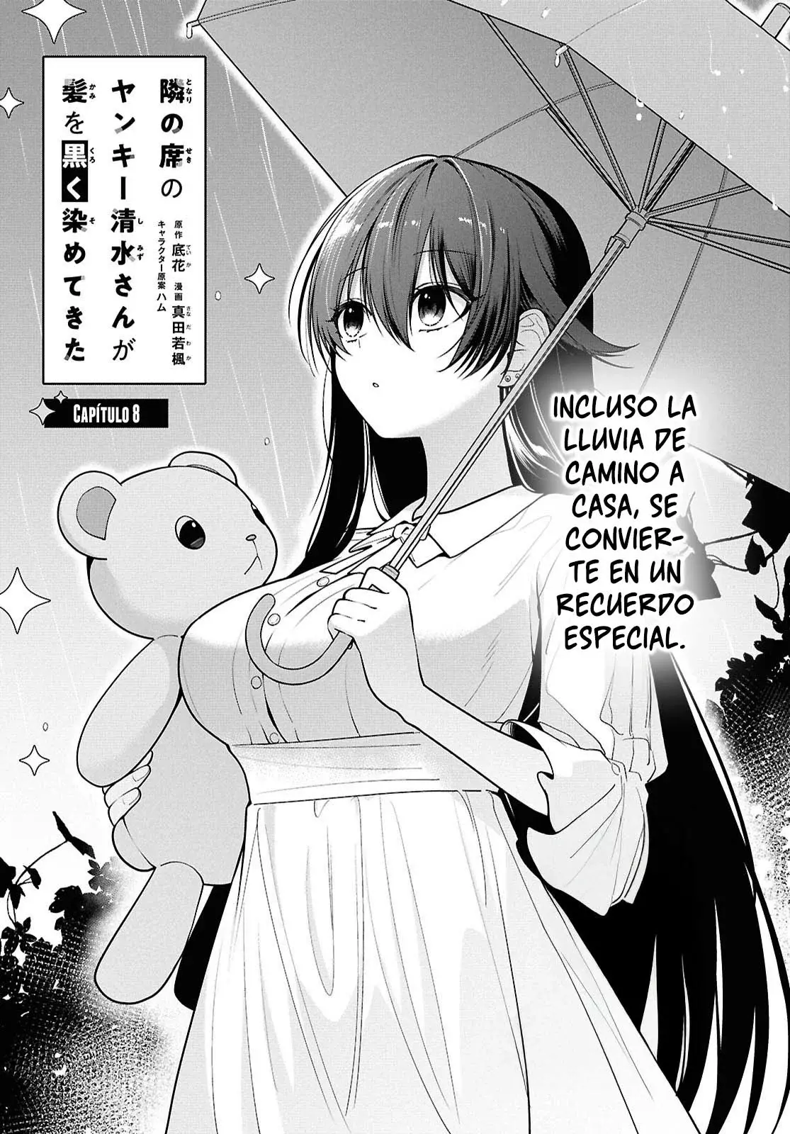 Tonari no Seki no Yankee Shimizu-san ga Kami wo Kuroku Somete Kita Capitulo 8 página 2