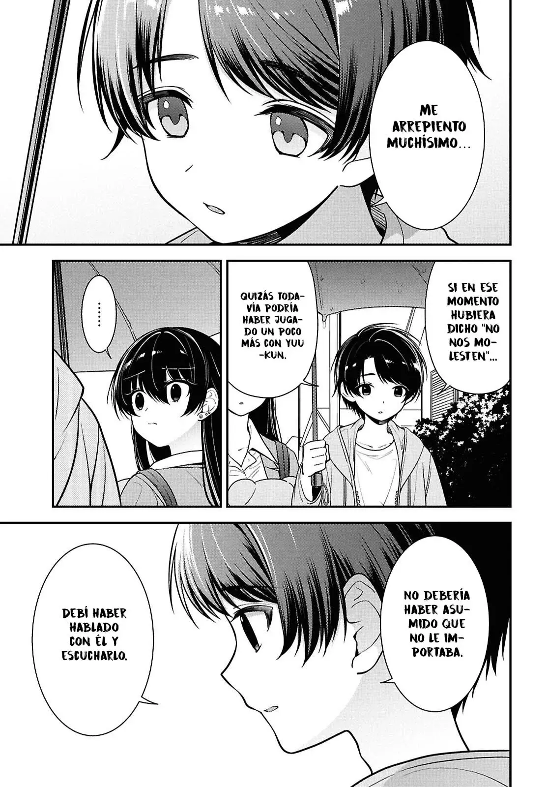 Tonari no Seki no Yankee Shimizu-san ga Kami wo Kuroku Somete Kita Capitulo 8 página 20