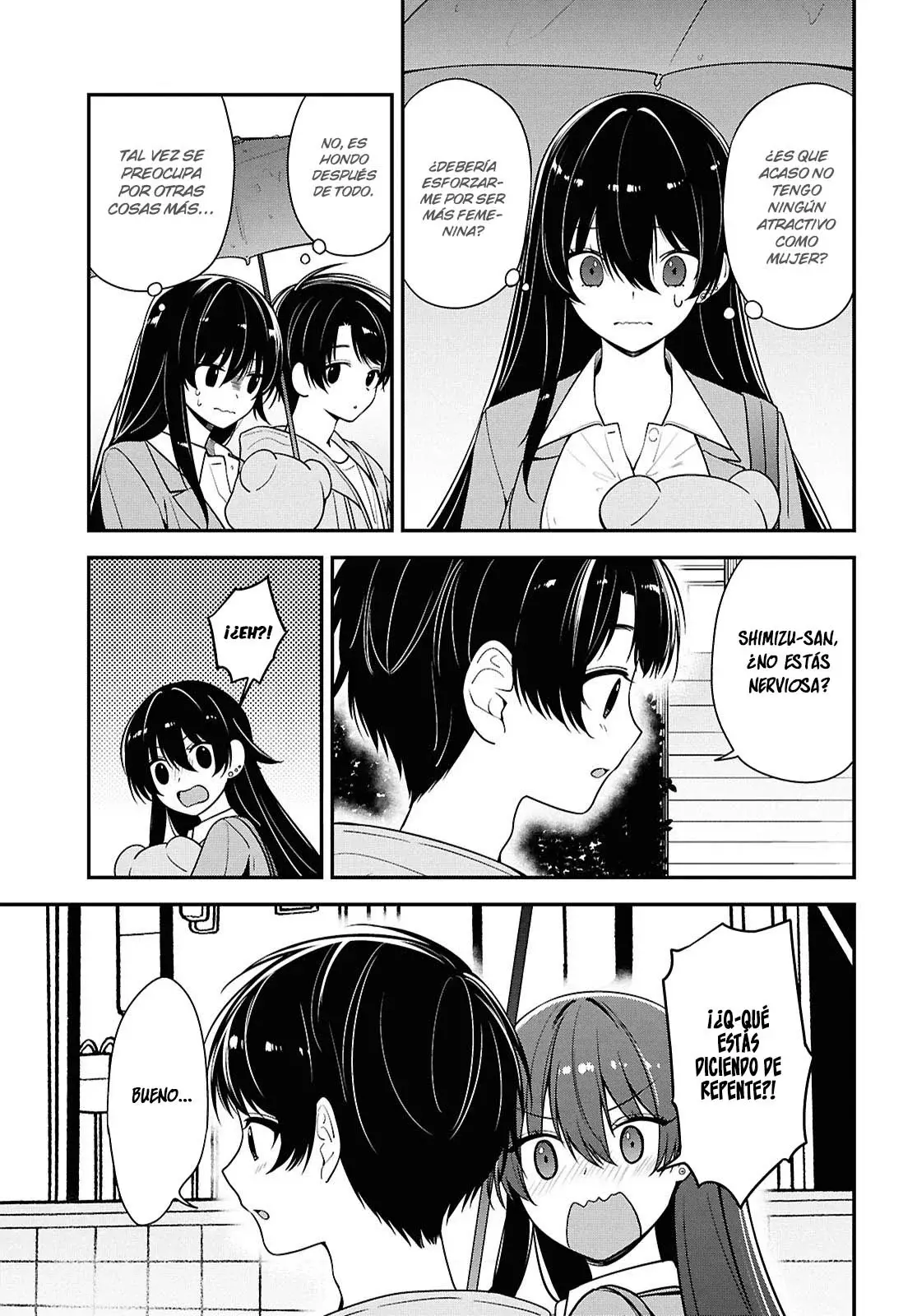 Tonari no Seki no Yankee Shimizu-san ga Kami wo Kuroku Somete Kita Capitulo 8 página 29