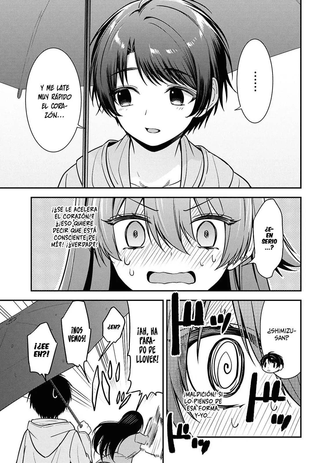 Tonari no Seki no Yankee Shimizu-san ga Kami wo Kuroku Somete Kita Capitulo 8 página 31