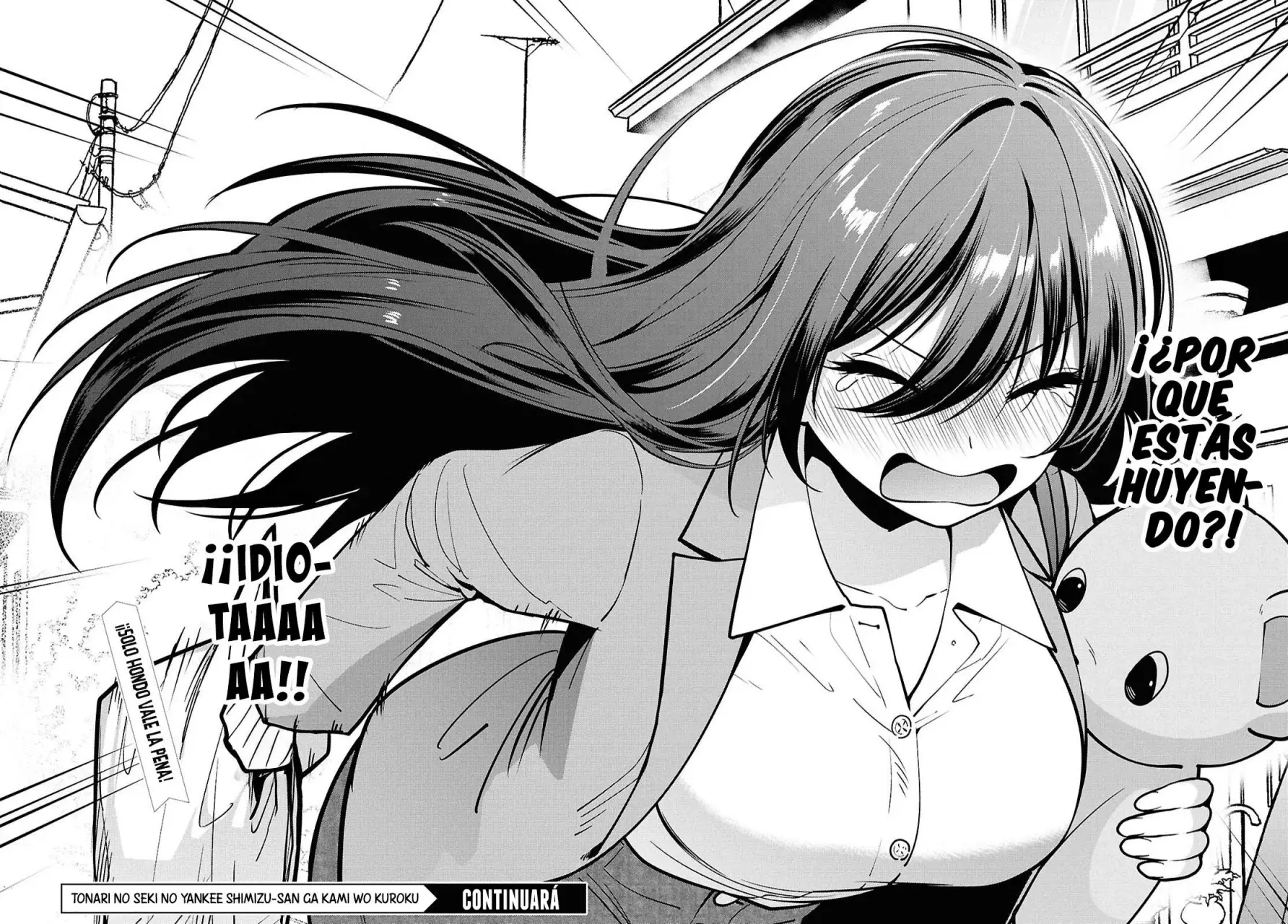 Tonari no Seki no Yankee Shimizu-san ga Kami wo Kuroku Somete Kita Capitulo 8 página 32