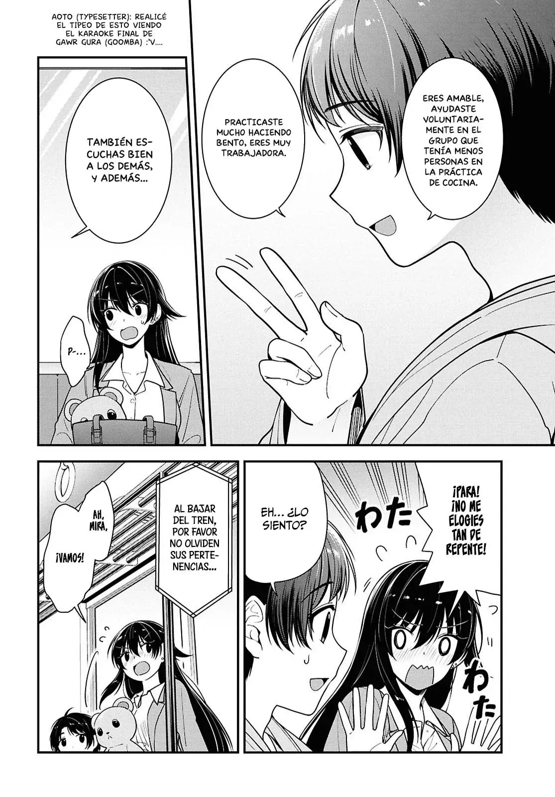 Tonari no Seki no Yankee Shimizu-san ga Kami wo Kuroku Somete Kita Capitulo 8 página 7