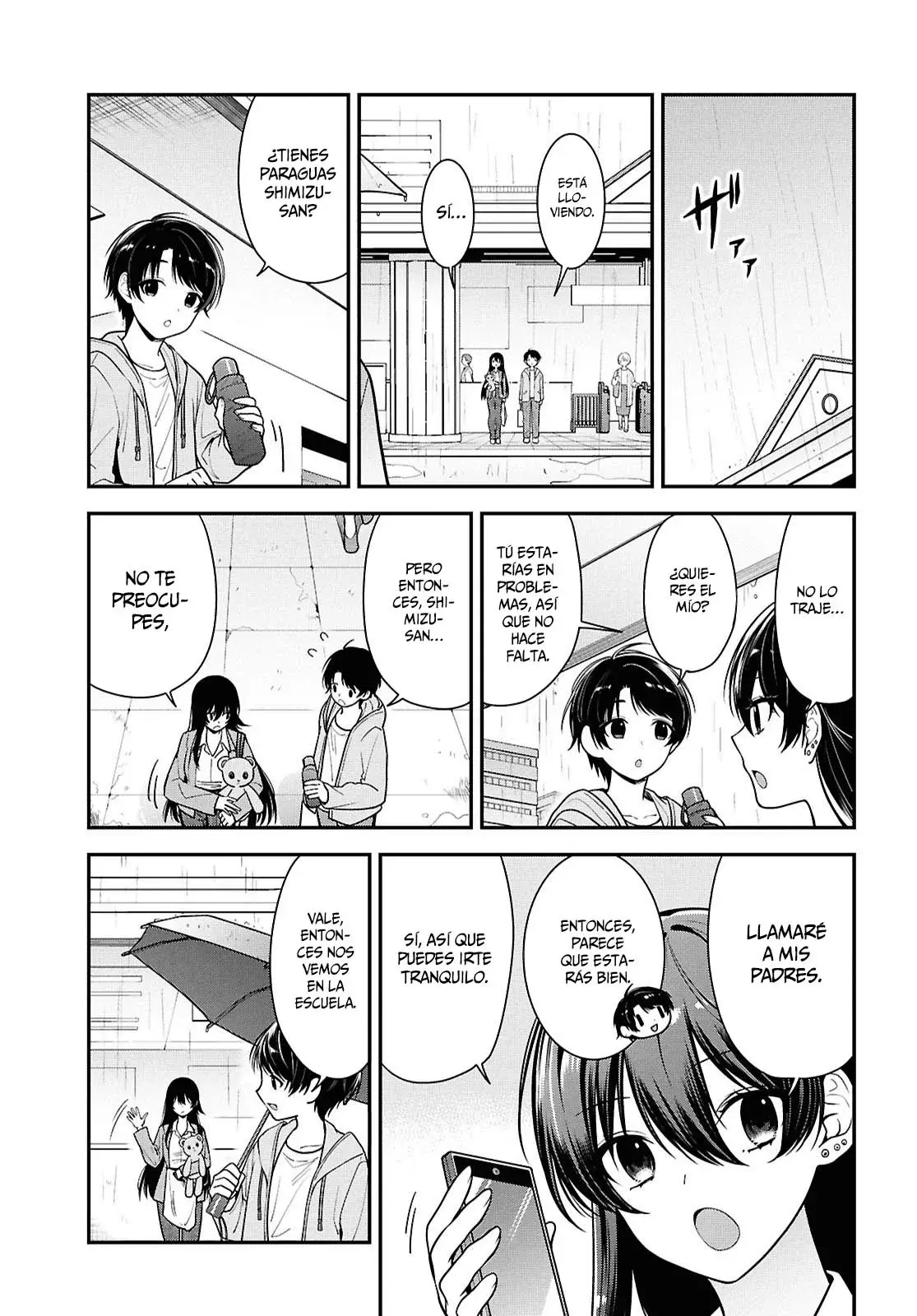 Tonari no Seki no Yankee Shimizu-san ga Kami wo Kuroku Somete Kita Capitulo 8 página 8