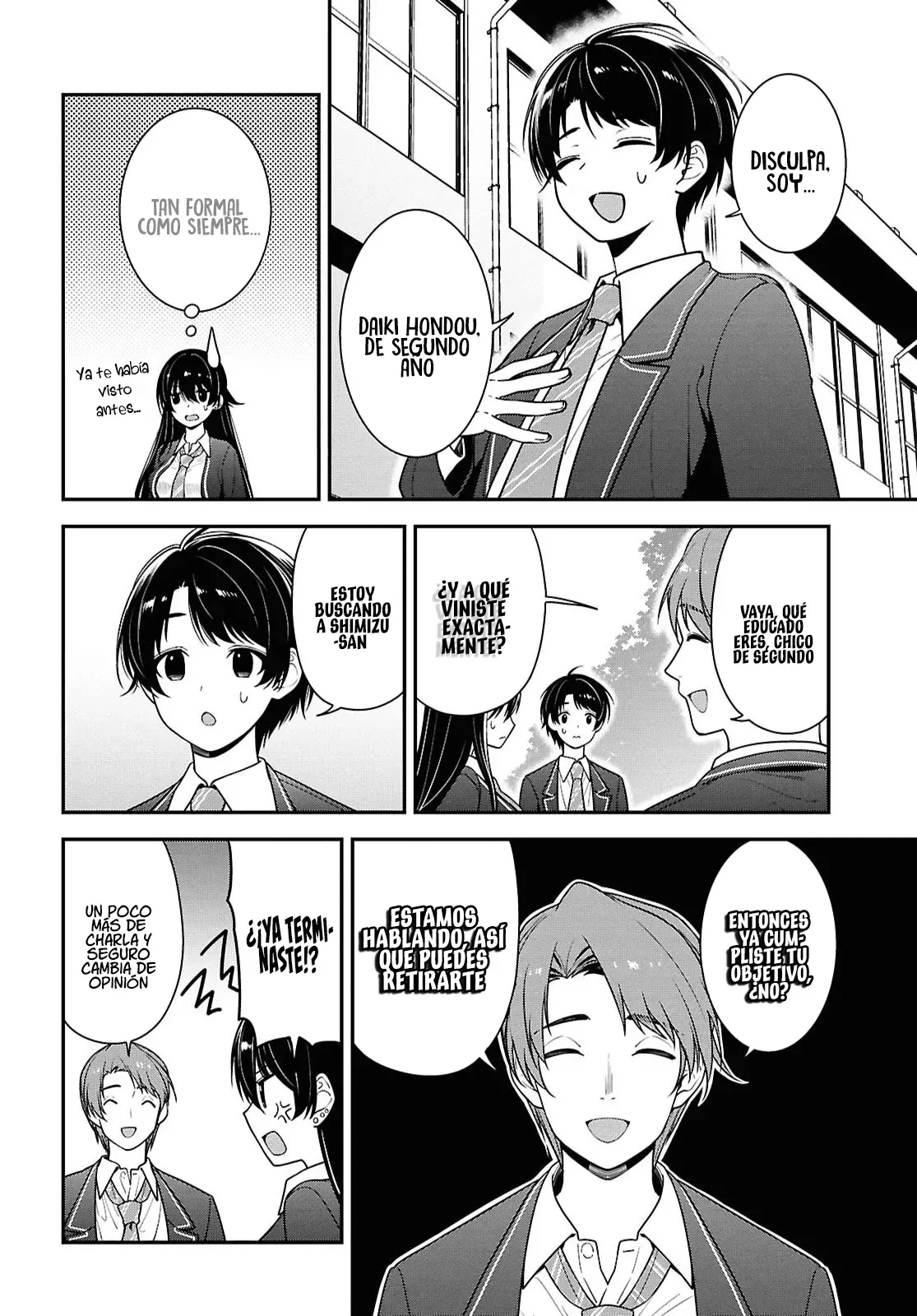 Tonari no Seki no Yankee Shimizu-san ga Kami wo Kuroku Somete Kita Capitulo 9 página 23