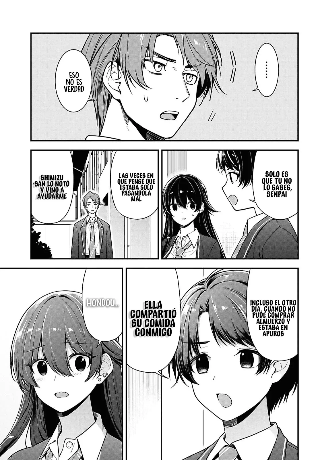 Tonari no Seki no Yankee Shimizu-san ga Kami wo Kuroku Somete Kita Capitulo 9 página 26