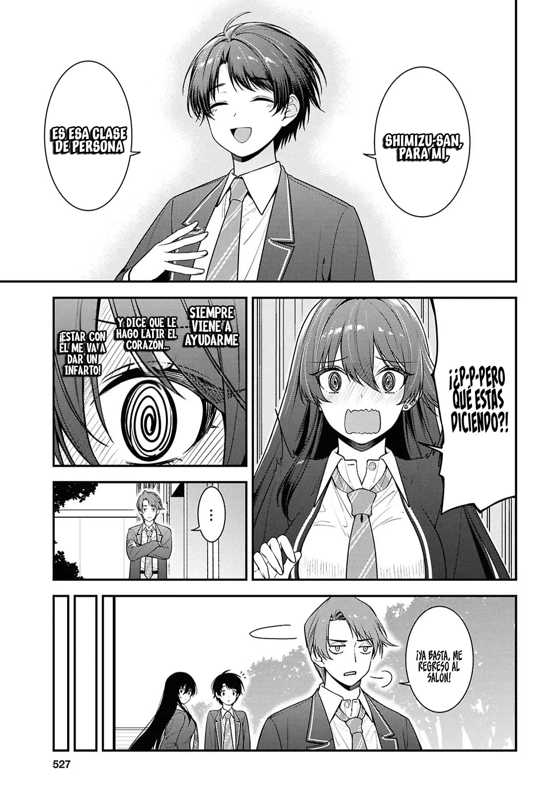 Tonari no Seki no Yankee Shimizu-san ga Kami wo Kuroku Somete Kita Capitulo 9 página 31