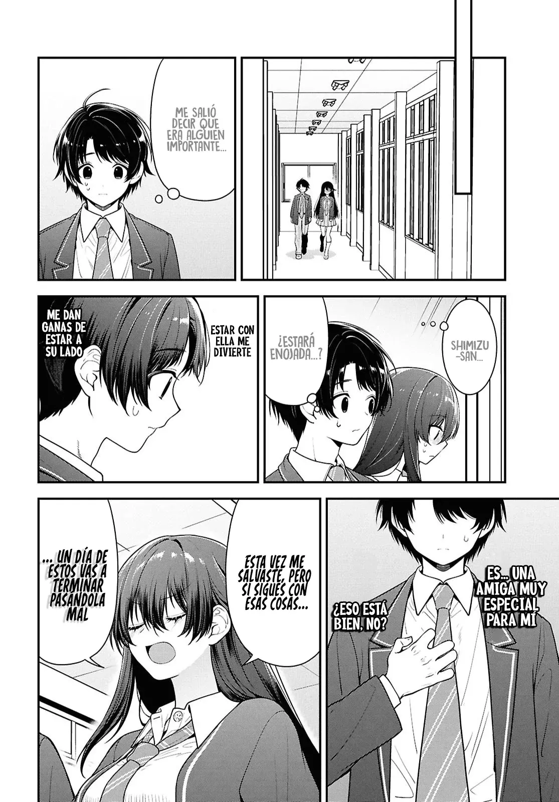 Tonari no Seki no Yankee Shimizu-san ga Kami wo Kuroku Somete Kita Capitulo 9 página 32