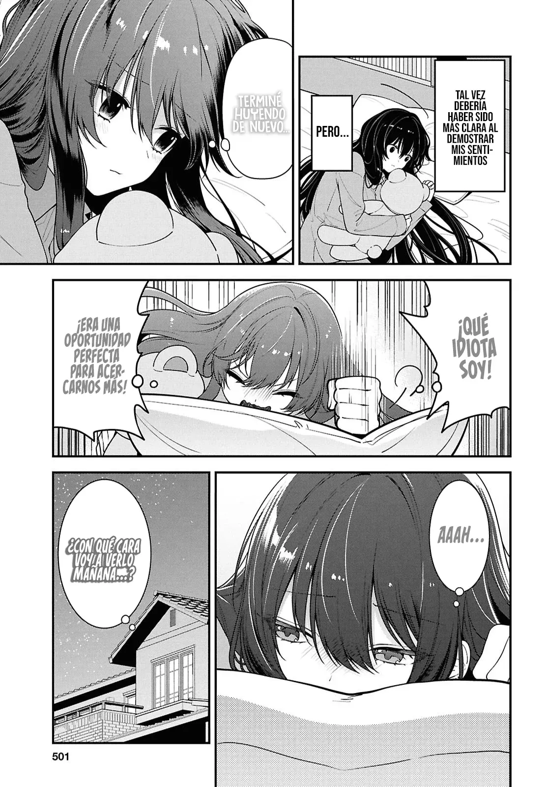 Tonari no Seki no Yankee Shimizu-san ga Kami wo Kuroku Somete Kita Capitulo 9 página 7
