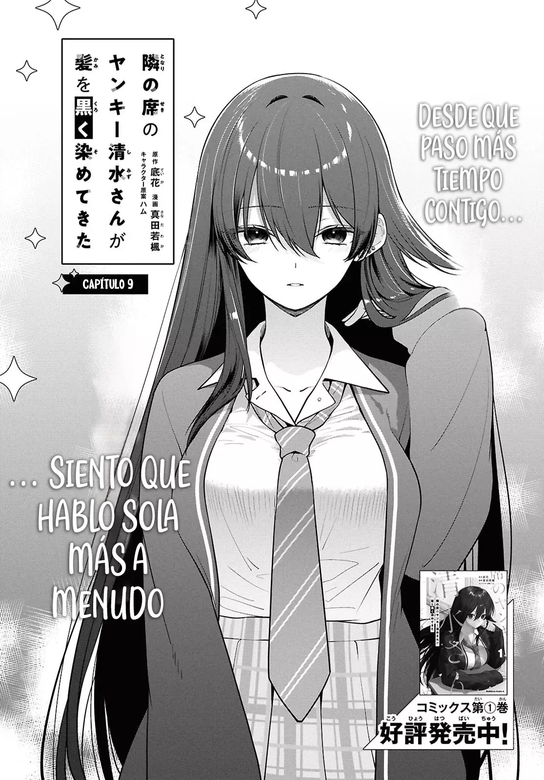 Tonari no Seki no Yankee Shimizu-san ga Kami wo Kuroku Somete Kita Capitulo 9 página 8
