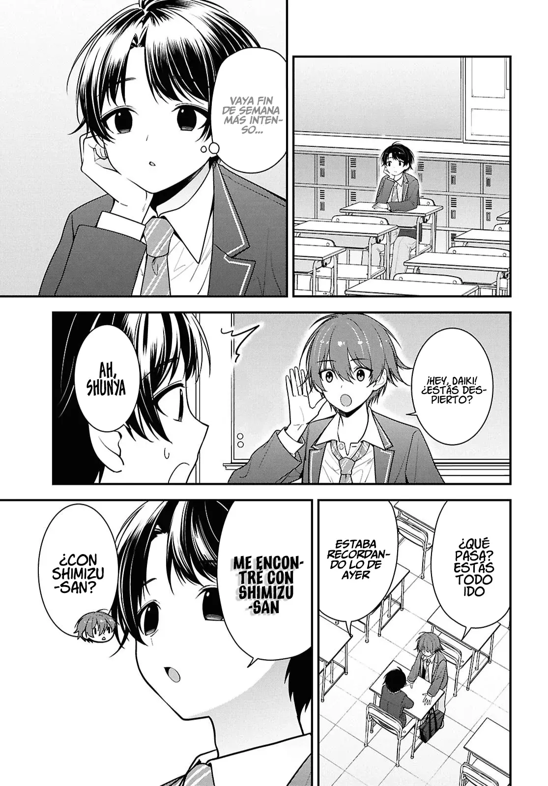 Tonari no Seki no Yankee Shimizu-san ga Kami wo Kuroku Somete Kita Capitulo 9 página 9