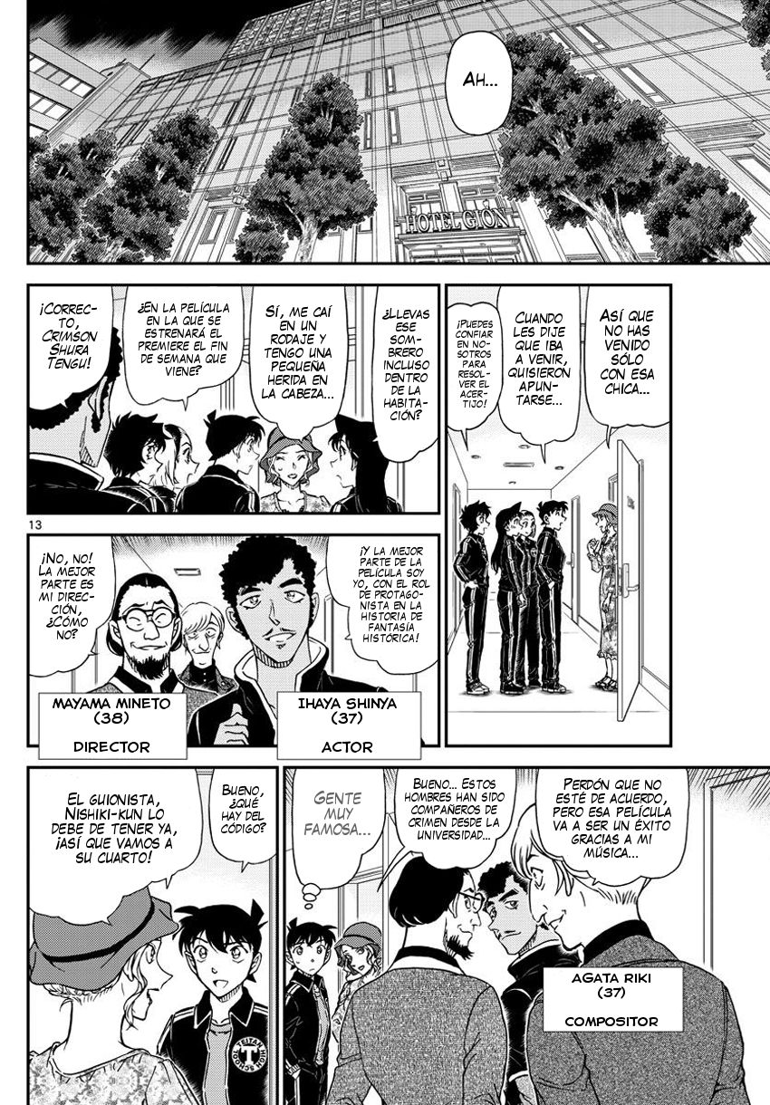 Detective Conan Capitulo 1000: El techo escarlata página 14