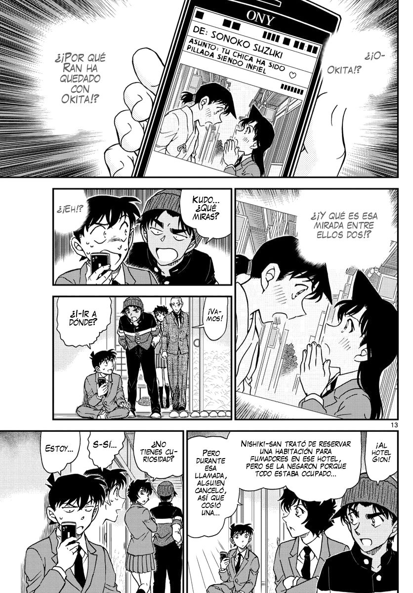 Detective Conan Capitulo 1003: Marcas marrón rosado página 14