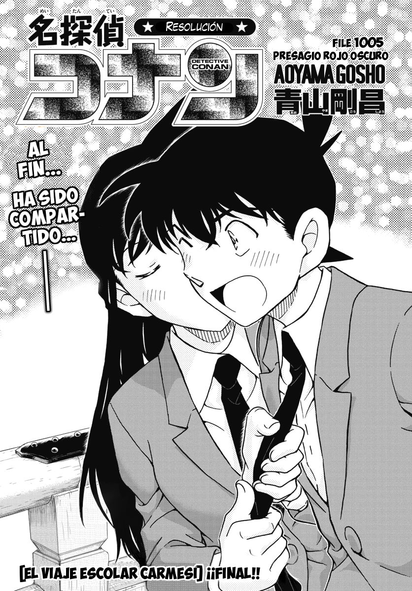 Detective Conan Capitulo 1005: Presagio rojo oscuro página 2
