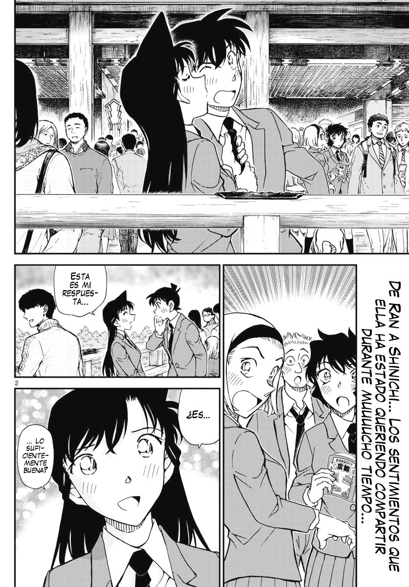 Detective Conan Capitulo 1005: Presagio rojo oscuro página 3