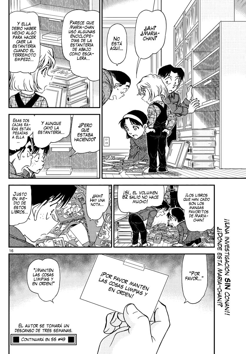 Detective Conan Capitulo 1006: ¡Estate quieto! página 17