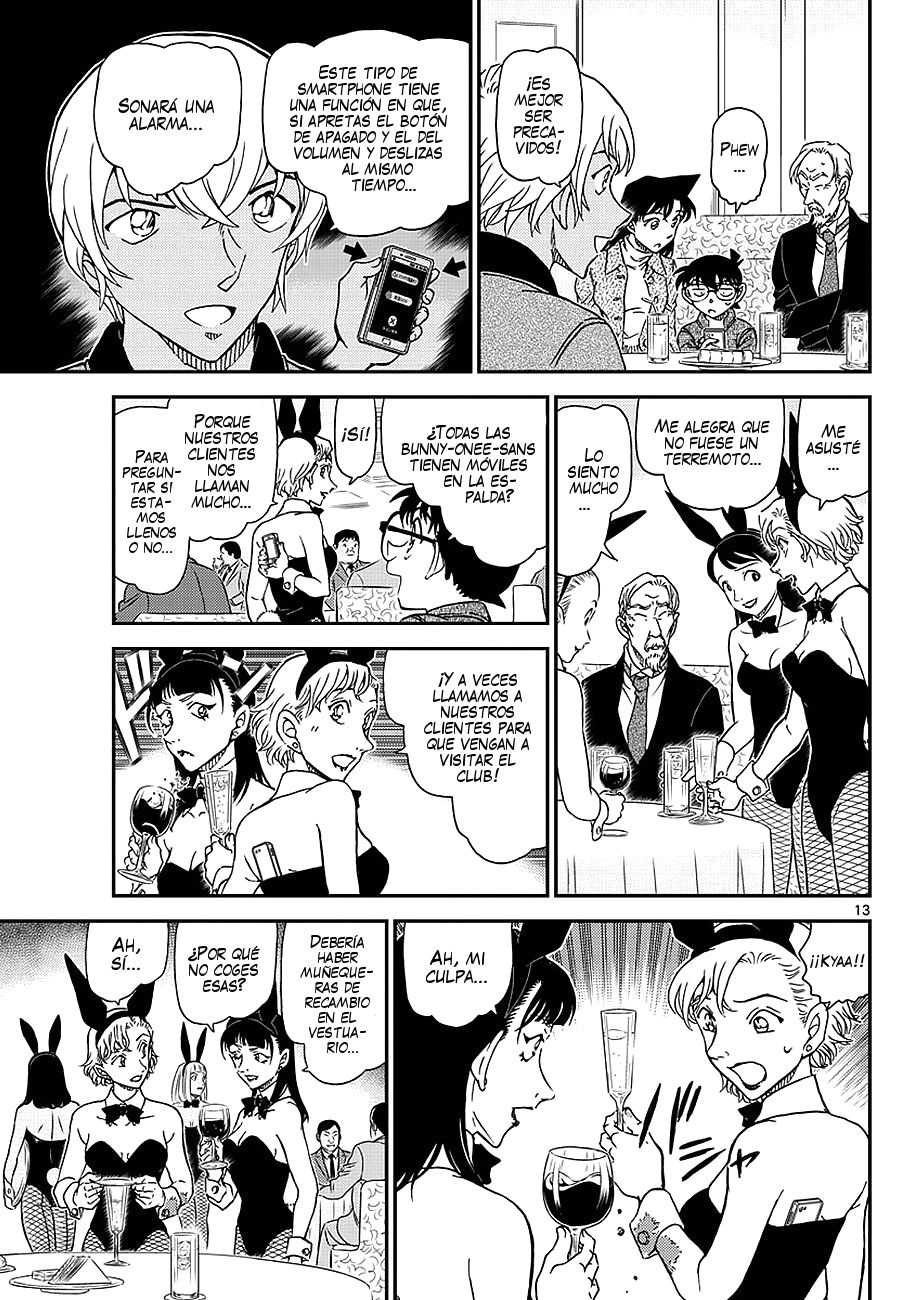 Detective Conan Capitulo 1009: En el Black Bunny Club página 14