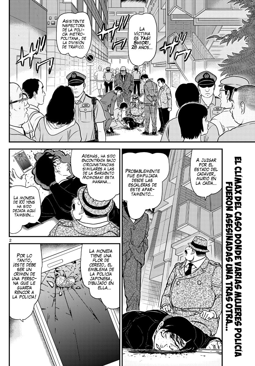 Detective Conan Capitulo 1015: Asesinatos en serie a mujeres policía página 3