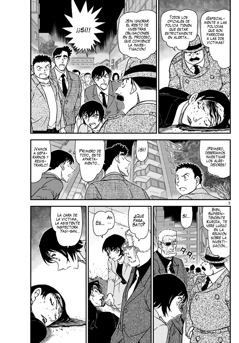 Detective Conan Capitulo 1015: Asesinatos en serie a mujeres policía página 4