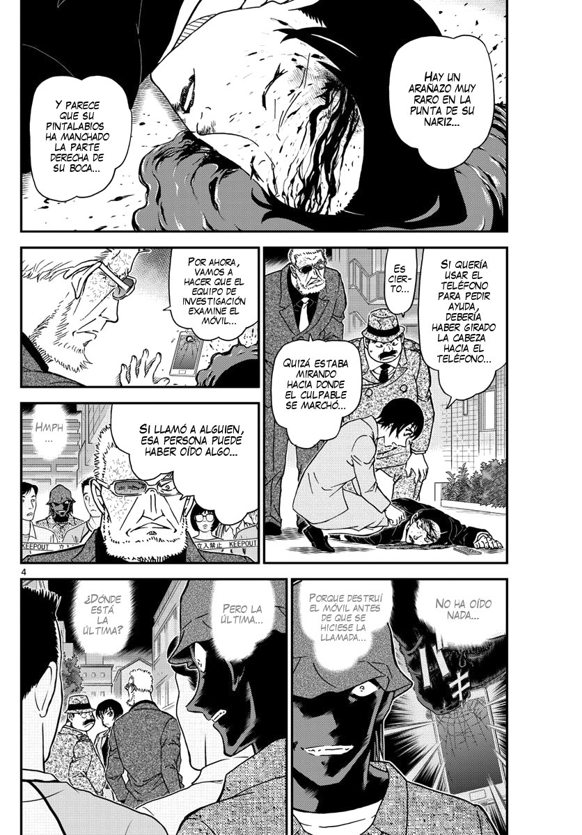 Detective Conan Capitulo 1015: Asesinatos en serie a mujeres policía página 5