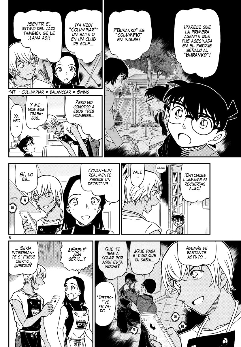 Detective Conan Capitulo 1015: Asesinatos en serie a mujeres policía página 9