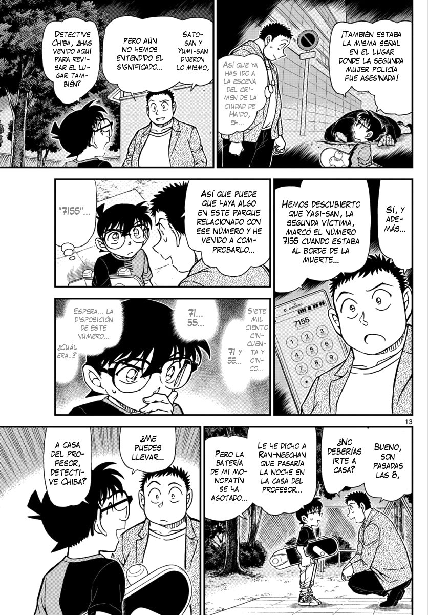 Detective Conan Capitulo 1016: Señal de "Prohibido aparcar" página 14