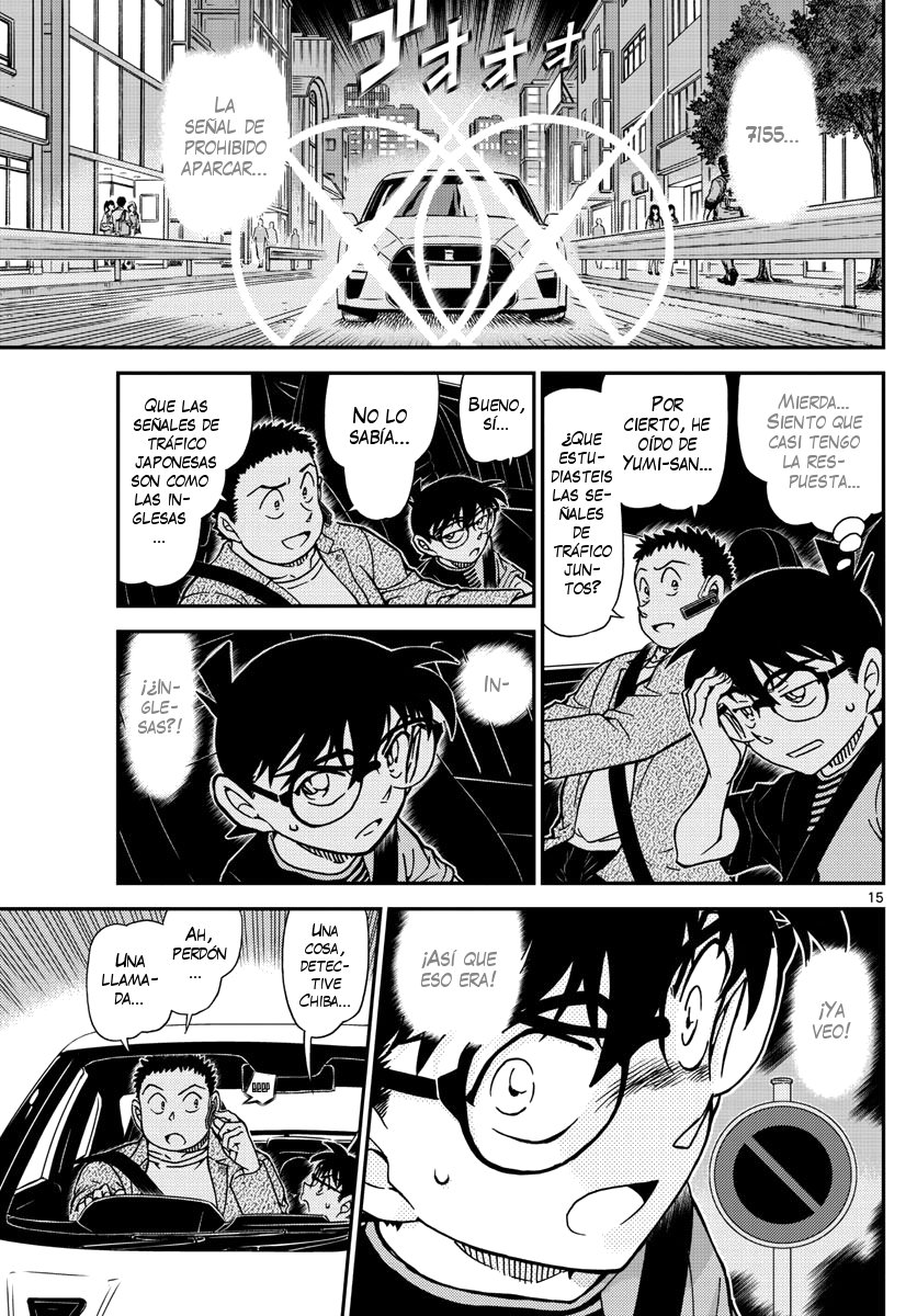 Detective Conan Capitulo 1016: Señal de "Prohibido aparcar" página 16